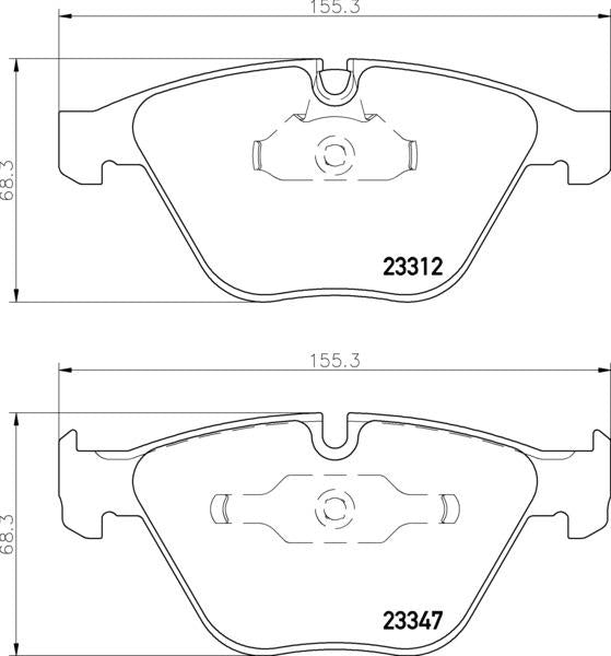 Mintex Brake Pad Set fits -BMW MDB2418 (also fits other vehicles)