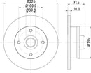 Mintex Brake Discs fits -Seat VW V263:5 MDC502 (also fits other vehicles)