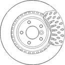 Disctech Brake Disc - Fits Audi, Jaguar - ABD3257 - Rear Axle