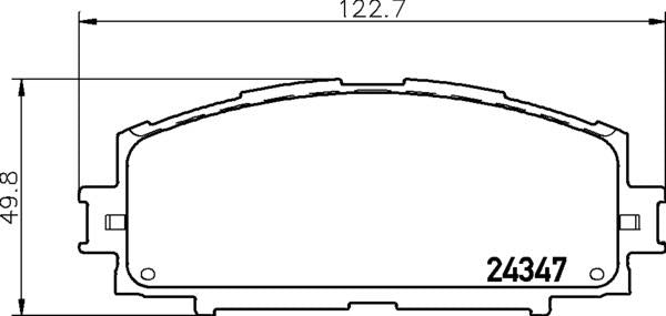 Mintex Brake Pad Set fits -Daihatsu Toyota MDB2776 (also fits other vehicles)