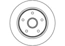 Disctech Brake Disc - Fits Ford usa, Mercedes-benz - ABD3510 - Rear Axle