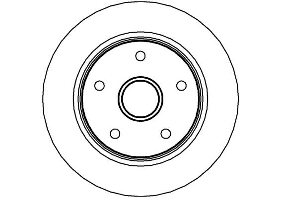 Disctech Brake Disc - Fits Ford usa, Mercedes-benz - ABD3510 - Rear Axle