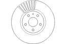 Disctech Brake Disc - Fits Ford - ABD3180 - Front Axle