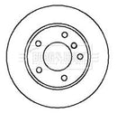 Borg & Beck Brake Disc Single Part No -BBD5735S