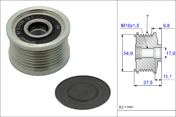 INA Alternator Freewheel Clutch - Part No - 535023510