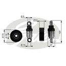 Gates DriveAlign Tensioner Pulley - T38242