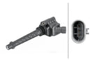 HELLA 8ET 358 095-141 Air Mass Sensor - 5-pin connector - Bolted
