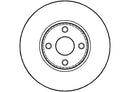 Disctech Brake Disc - Fits Citroën, Toyota - ABD2816 - Front Axle