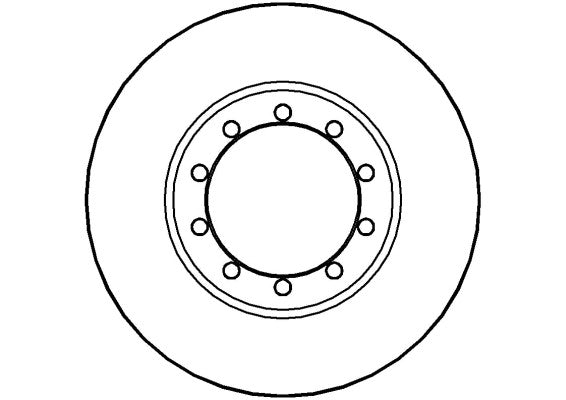 Disctech Brake Disc - Fits Ford, Mercedes-benz - ABD2059 - Rear Axle