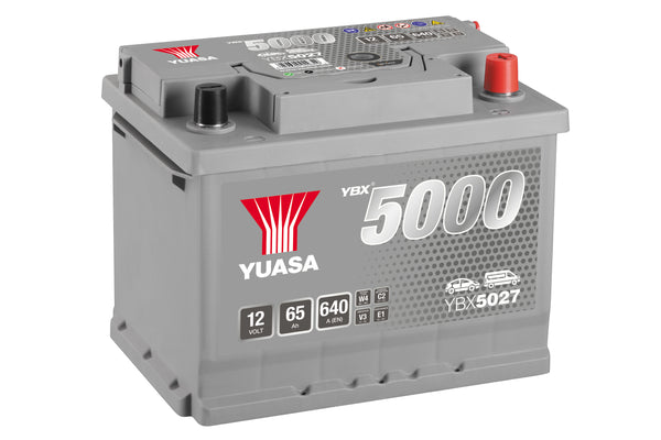 Yuasa YBX5027 - 5027 Silver High Performance SMF Car Battery - 5 Year Warranty