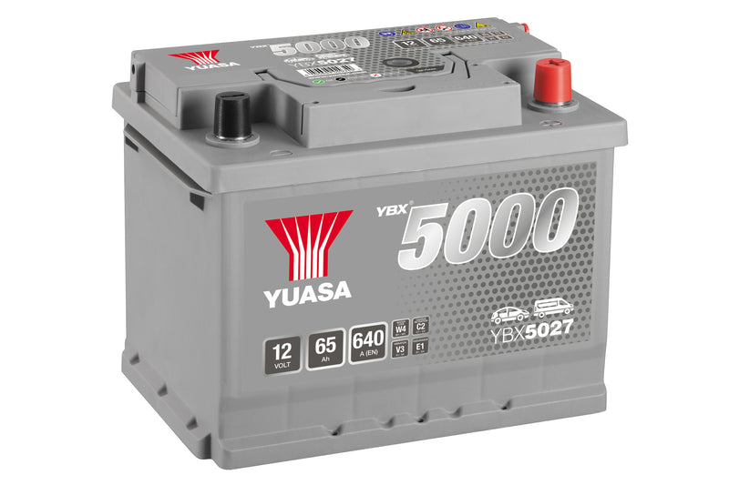 Yuasa YBX5027 - 5027 Silver High Performance SMF Car Battery - 5 Year Warranty