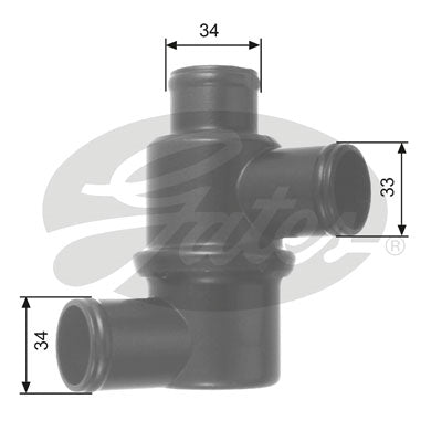Gates Thermostat, coolant - TH14580