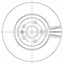 Borg & Beck Brake Disc Single Part No -BBD6148S