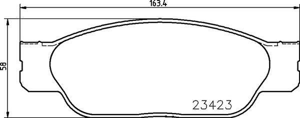 Mintex Brake Pad Set fits -Ford Usa Jaguar Lincoln MDB1982 (also fits other vehicles)