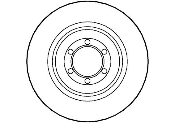 Disctech Brake Disc - Fits Alfa romeo, Nissan - ABD3476 - Rear Axle