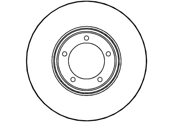 Disctech Brake Disc - Fits Ford, Ldv - ABD3196 - Front Axle