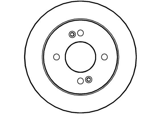 Disctech Brake Disc - Fits Hyundai, Land rover - ABD2028 - Rear Axle