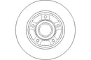 Disctech Brake Disc - Fits Renault - ABD2152 - Rear Axle