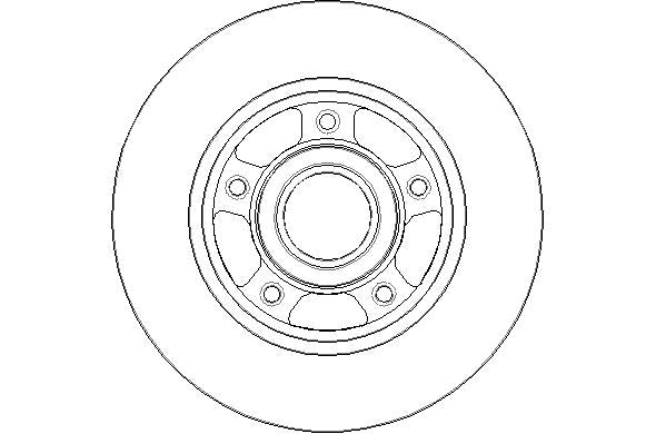 Disctech Brake Disc - Fits Renault - ABD2152 - Rear Axle