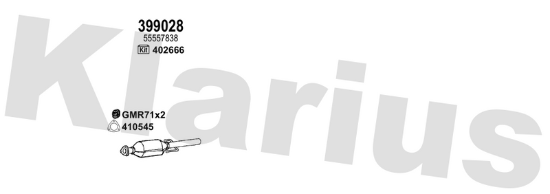 Klarius 399028 - Diesel Particulate Filter  - Fits Opel Combo 1.3JTD