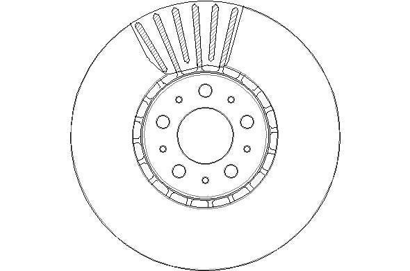 Disctech Brake Disc - Fits Dacia, Volvo - ABD3327 - Front Axle