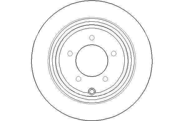 Disctech Brake Disc - Fits Chrysler, Toyota - ABD3035 - Rear Axle