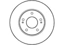 Disctech Brake Disc - Fits Mitsubishi - ABD2713 - Front Axle