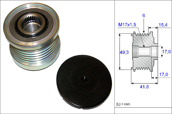 INA Alternator Freewheel Clutch - Part No - 535019310