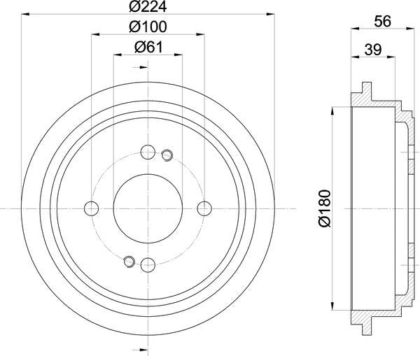 Mintex Brake Drum (Single) fits -Honda MBD259 (also fits other vehicles)