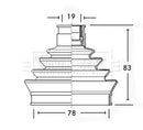 Borg & Beck Cv Joint Boot Kit Part No -BCB2344