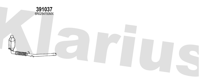 Klarius 391037 - Diesel Particulate Filter  - Fits Audi A1 Sportback (8XA, 8XF)