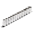 Draper 12pc 1/2" Socket Set Rail - 16402