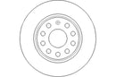 Disctech Brake Disc - Fits Audi, Suzuki - ABD2355 - Rear Axle