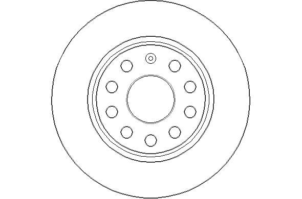 Disctech Brake Disc - Fits Audi, Suzuki - ABD2355 - Rear Axle
