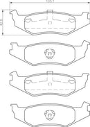 Mintex Brake Pad Set fits -Chrysler Dodge Plymouth MDB2306 (also fits other vehicles)