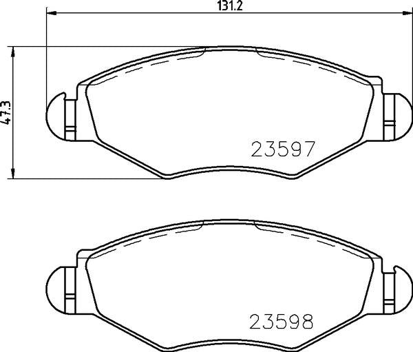 Mintex Brake Pad & Disc Kit fits -Citroën Peugeot MDK0209 (also fits other vehicles)