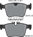 Textar Brake Pad Set - 2214101