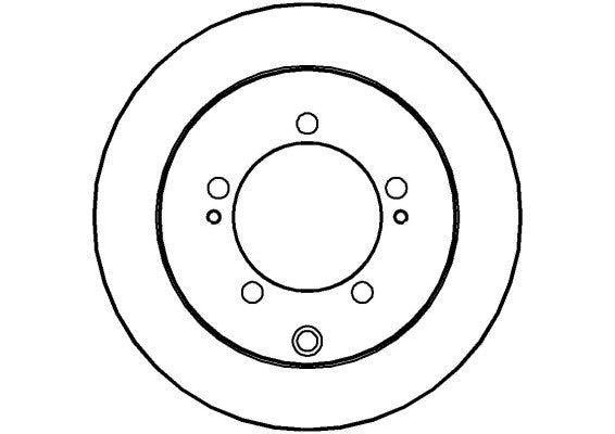 Disctech Brake Disc - Fits Chrysler, Mitsubishi - ABD2747 - Rear Axle