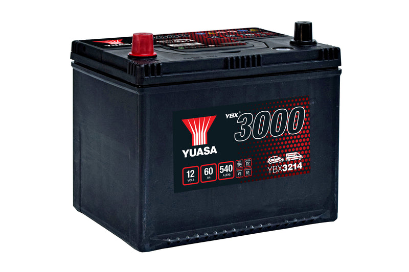 Yuasa YBX3214 - 3214 SMF Car Battery - 4 Year Warranty