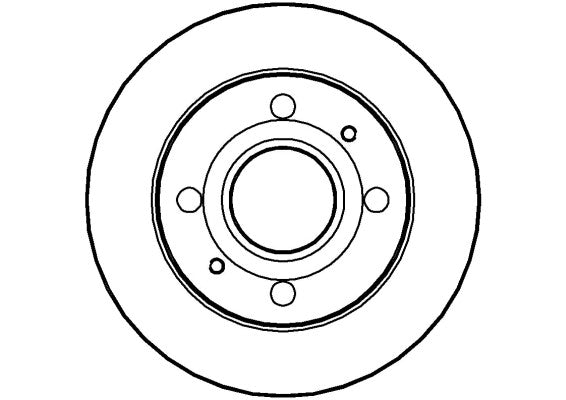 Disctech Brake Disc - Fits Daihatsu, Honda - ABD2711 - Front Axle