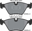 BMW Mg Rover Wiesmann, Brake Pad Set - Textar 2318302