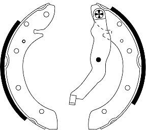 Mintex Brake Shoes fits -Renault MFR406 (also fits other vehicles)