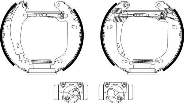 Mintex Brake Shoe Kits fits -Renault MSP045 (also fits other vehicles)