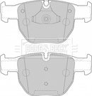 Borg & Beck Front Brake Pad Set -BBP1853
