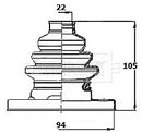 Borg & Beck Cv Joint Boot Kit Part No -BCB6317