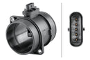 HELLA 8ET 358 095-631 Air Mass Sensor - 5-pin connector - Pipe-neck