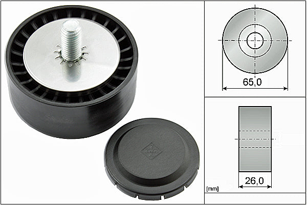 INA Deflection/Guide Pulley - V-Ribbed Belt - Part No - 532080210