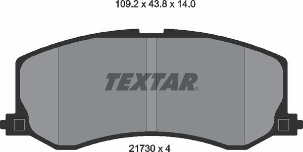 Textar Brake Pad Set - 2173001