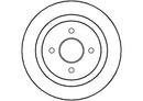 Disctech Brake Disc - Fits Citroën, Ford - ABD3398 - Rear Axle