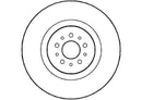 Disctech Brake Disc - Fits Alfa romeo, Fiat - ABD2963 - Front Axle